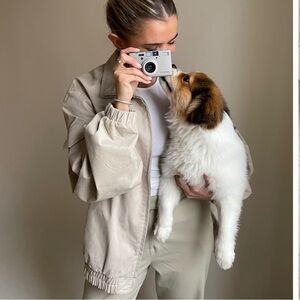 Djerf Avenue on the go jacket look alike! (Actual picture on second side)